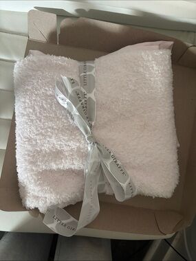 Little Giraffe Blush Pink Plush Baby Blanket